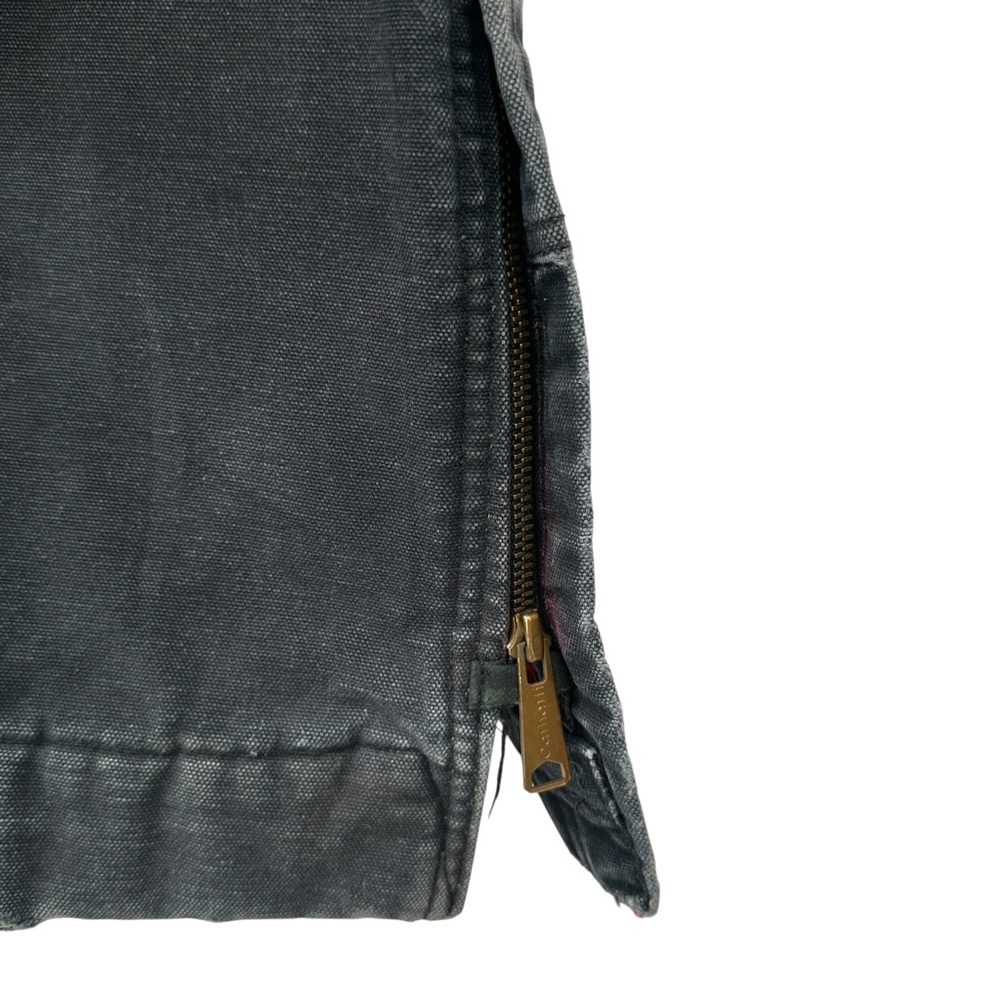 Vintage Carhartt Black Insulated Loose Fit Mechanic’s Denim Overalls Jumpsuit - Picture 8 of 11